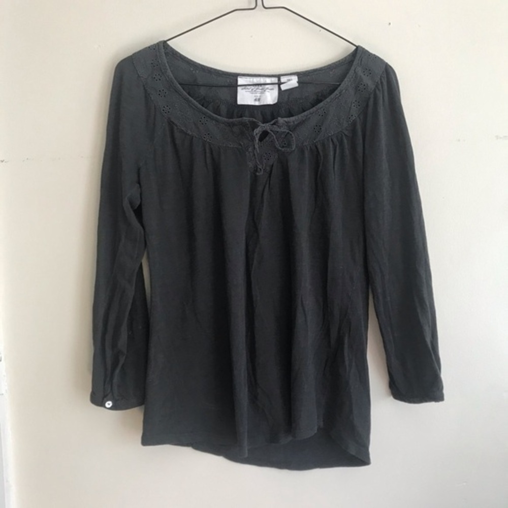 H&M LOGG Grey Quarter Sleeve Blouse